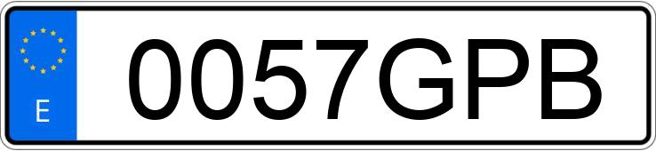 Numer rejestracyjny 0057GPB posiada SEAT IBIZA Numer rejestracyjny 0057GPB posiada SEAT IBIZA