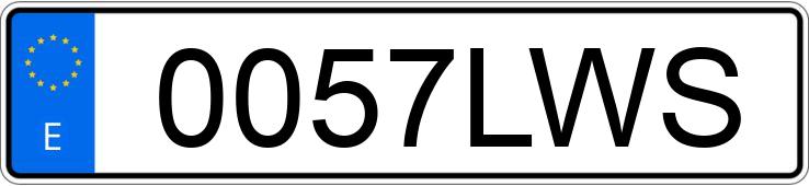 Numer rejestracyjny 0057LWS posiada BMW SERIE 1