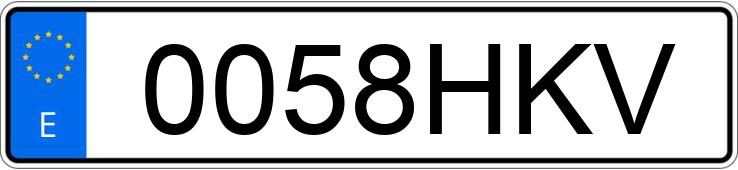 Numer rejestracyjny 0058HKV posiada RENAULT MEGANE