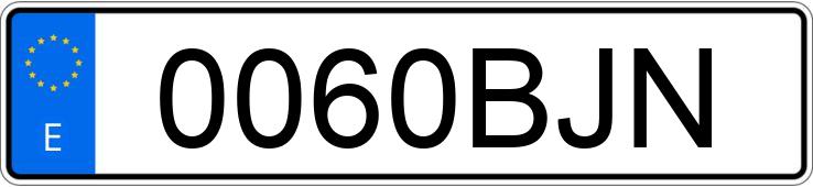 Numer rejestracyjny 0060BJN posiada RENAULT CLIO