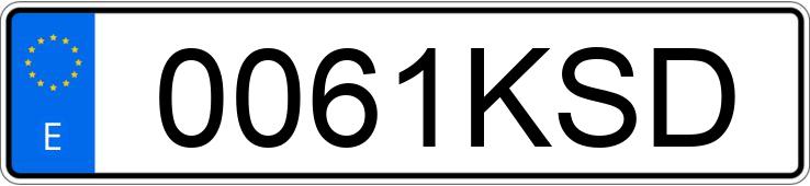 Numer rejestracyjny 0061KSD posiada SEAT IBIZA Numer rejestracyjny 0061KSD posiada SEAT IBIZA