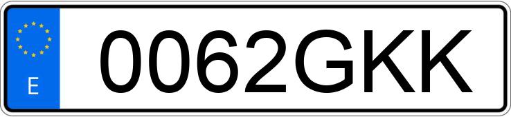 Numer rejestracyjny 0062GKK posiada AUDI TT