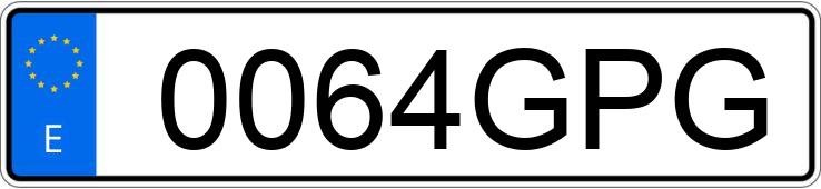 Numer rejestracyjny 0064GPG posiada BMW SERIE 1