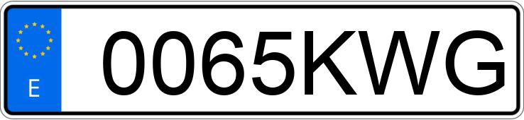 Numer rejestracyjny 0065KWG posiada KAWASAKI Z 900