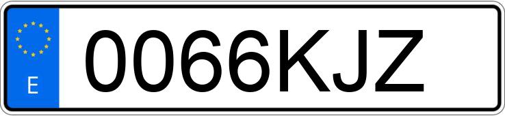 Numer rejestracyjny 0066KJZ posiada AUDI A4