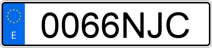 Numer rejestracyjny 0066NJC posiada TOYOTA RAV4