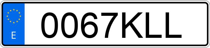 Numer rejestracyjny 0067KLL posiada FORD TRANSIT CONNECT