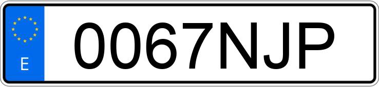 Numer rejestracyjny 0067NJP posiada MAZDA CX-30