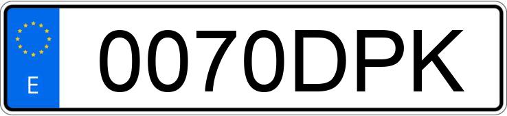 Numer rejestracyjny 0070DPK posiada KIA RIO