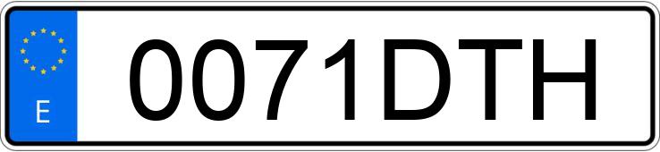 Numer rejestracyjny 0071DTH posiada SEAT IBIZA