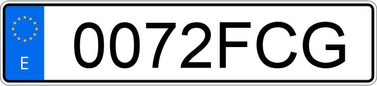 Numer rejestracyjny 0072FCG posiada RENAULT MEGANE