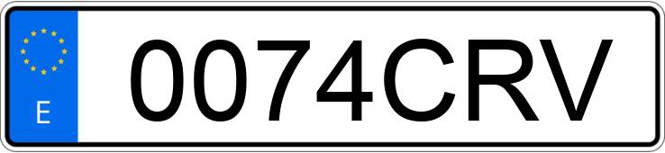 Numer rejestracyjny 0074CRV posiada BMW SERIE 3