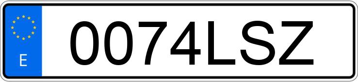 Numer rejestracyjny 0074LSZ posiada MERCEDES CLA (118)