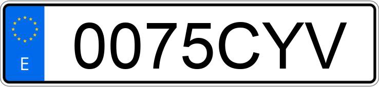 Numer rejestracyjny 0075CYV posiada HYUNDAI ACCENT