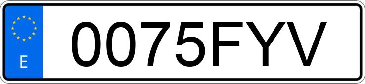 Numer rejestracyjny 0075FYV posiada BMW SERIE 3