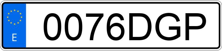 Numer rejestracyjny 0076DGP posiada KIA SORENTO