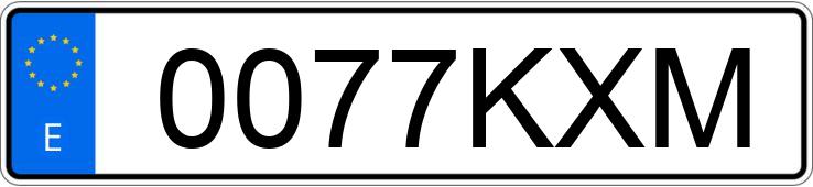 Numer rejestracyjny 0077KXM posiada BMW R NINET