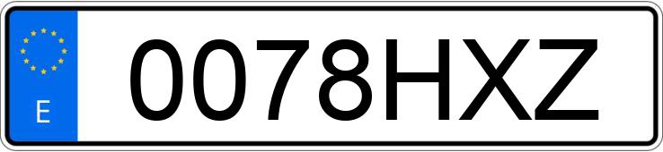 Numer rejestracyjny 0078HXZ posiada TOYOTA PRIUS+