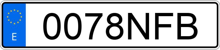 Numer rejestracyjny 0078NFB posiada BMW SERIE 7