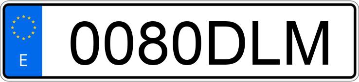 Numer rejestracyjny 0080DLM posiada VOLKSWAGEN PASSAT