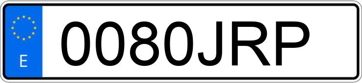 Numer rejestracyjny 0080JRP posiada MAZDA MAZDA3