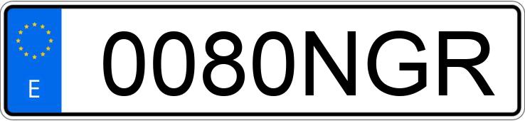 Numer rejestracyjny 0080NGR posiada MAZDA MAZDA6