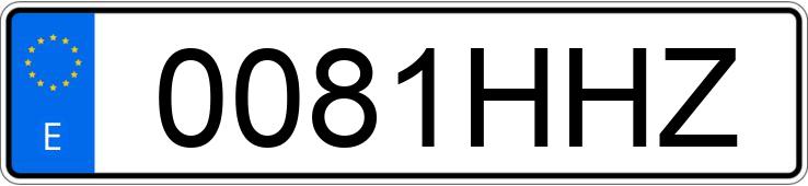 Numer rejestracyjny 0081HHZ posiada TOYOTA AVENSIS Numer rejestracyjny 0081HHZ posiada TOYOTA AVENSIS