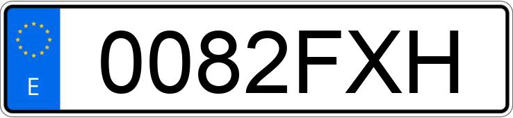 Numer rejestracyjny 0082FXH posiada SEAT IBIZA Numer rejestracyjny 0082FXH posiada SEAT IBIZA