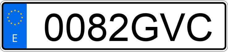 Numer rejestracyjny 0082GVC posiada AUDI A3 SPORTBACK