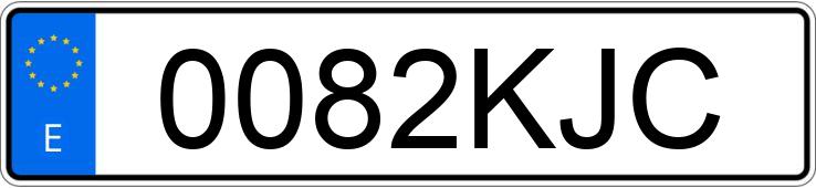 Numer rejestracyjny 0082KJC posiada AUDI A5 SPORTBACK