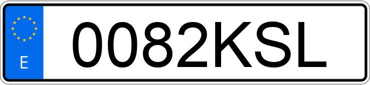 Registreringsnummeret 0082KSL har BMW SERIE 4 F82 M4
