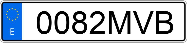 Numer rejestracyjny 0082MVB posiada BMW SERIE 7
