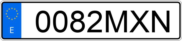 Numer rejestracyjny 0082MXN posiada BMW X3