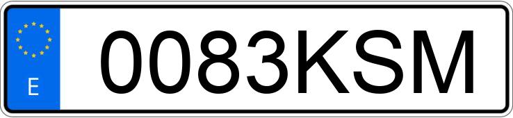 Numer rejestracyjny 0083KSM posiada OPEL GRANDLAND X