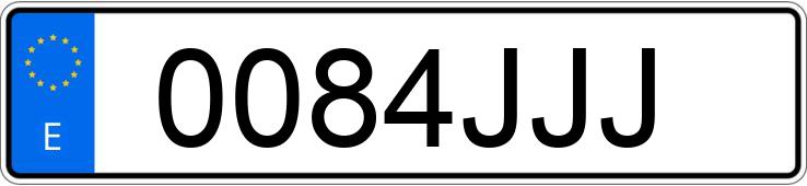 Numer rejestracyjny 0084JJJ posiada AUDI A4