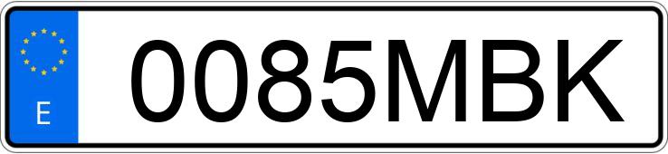 Numer rejestracyjny 0085MBK posiada VOLVO XC40