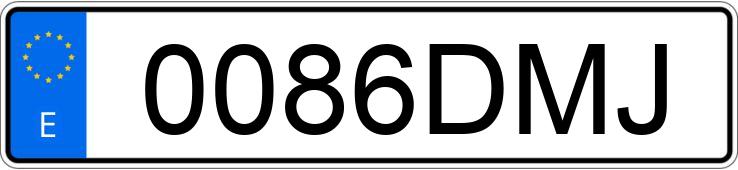 Numer rejestracyjny 0086DMJ posiada RENAULT MEGANE