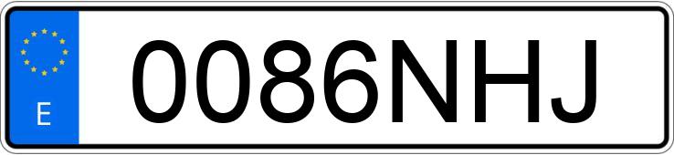 Numer rejestracyjny 0086NHJ posiada MERCEDES C (204)