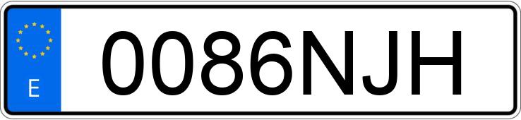 Numer rejestracyjny 0086NJH posiada SEAT IBIZA