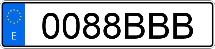 Numer rejestracyjny 0088BBB posiada PEUGEOT 406