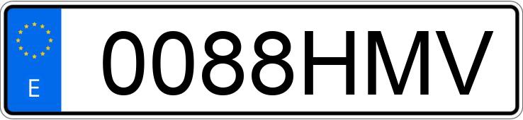 Numer rejestracyjny 0088HMV posiada KIA SPORTAGE