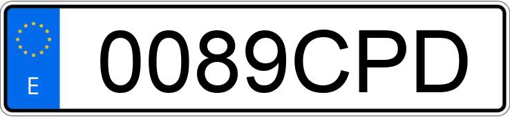 Numer rejestracyjny 0089CPD posiada BMW SERIE 3