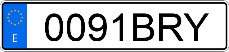 Numer rejestracyjny 0091BRY posiada RENAULT KANGOO