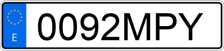 Numer rejestracyjny 0092MPY posiada KIA STONIC