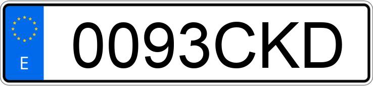 Numer rejestracyjny 0093CKD posiada BMW SERIE 3 Numer rejestracyjny 0093CKD posiada BMW SERIE 3