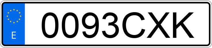 Numer rejestracyjny 0093CXK posiada PEUGEOT 307 Numer rejestracyjny 0093CXK posiada PEUGEOT 307