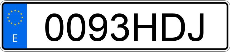 Numer rejestracyjny 0093HDJ posiada MERCEDES E (212-207) Numer rejestracyjny 0093HDJ posiada MERCEDES E (212-207)