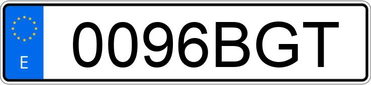 Numer rejestracyjny 0096BGT posiada VOLKSWAGEN PASSAT