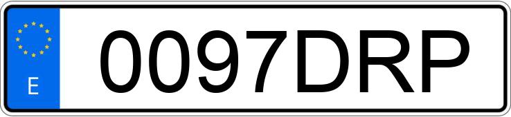 Numer rejestracyjny 0097DRP posiada SEAT IBIZA Numer rejestracyjny 0097DRP posiada SEAT IBIZA