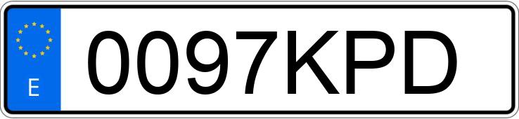 Numer rejestracyjny 0097KPD posiada GOES G Numer rejestracyjny 0097KPD posiada GOES G